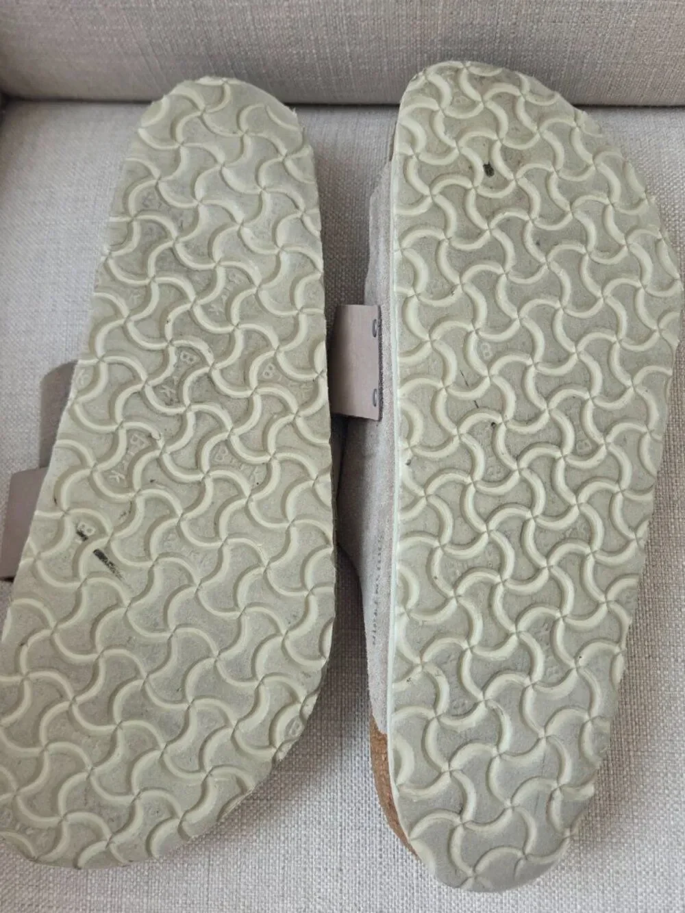 Birkenstock Kyoto Nubuck Suede Sandals Mens Size EU 46 US 13 - 13.5 Gray Slip On